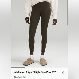 Lululemon Allign High-Rise Pant 25”